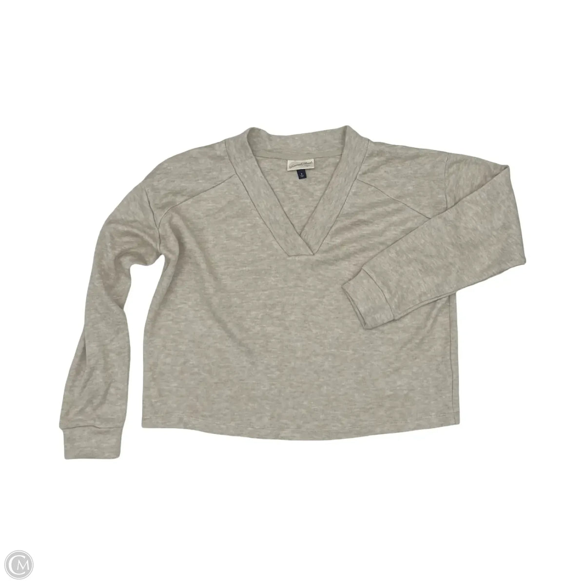 Top Long Sleeve By Universal Thread In Tan, Size: M