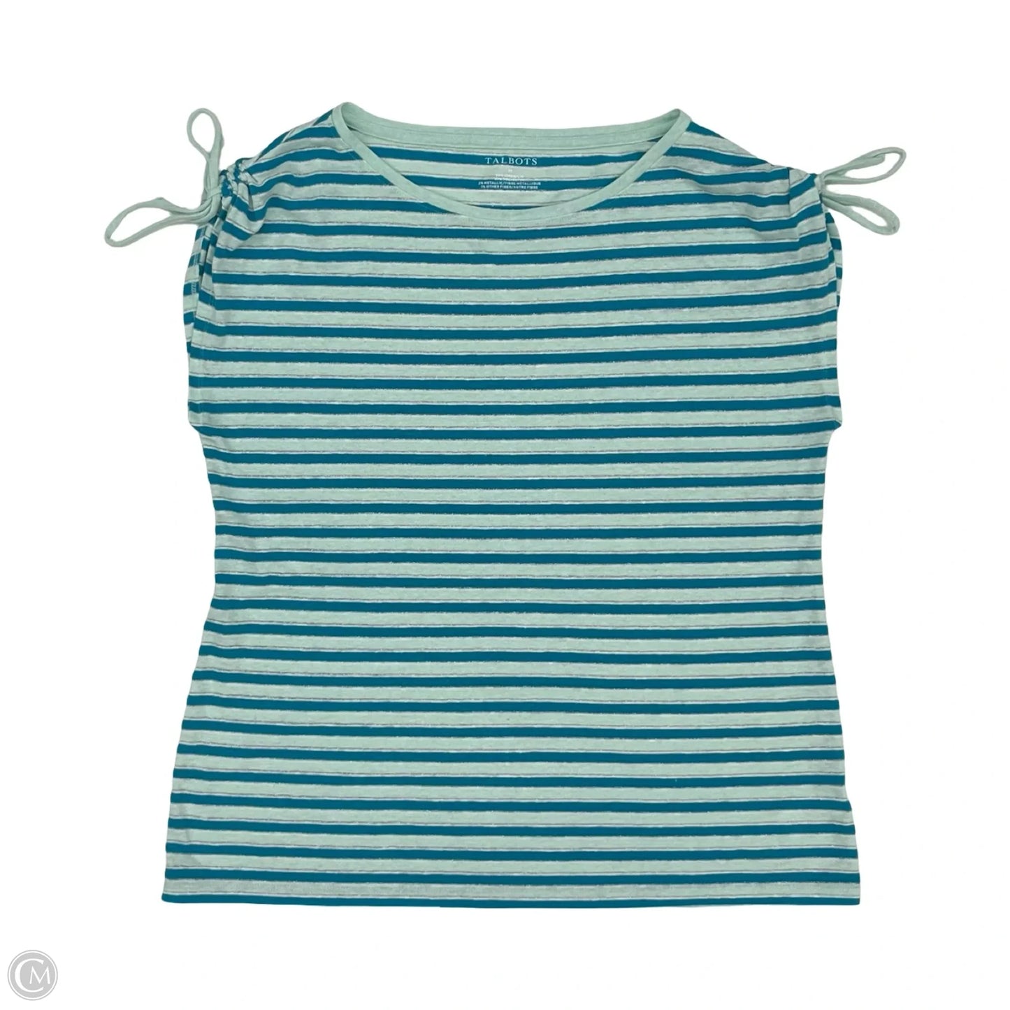 Top Short Sleeve By Talbots In Blue, Size: M
