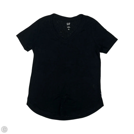 Top Short Sleeve By Gap In Black, Size: S