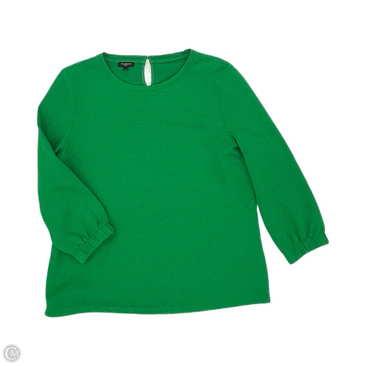 Top Long Sleeve By Talbots In Green, Size: Mp
