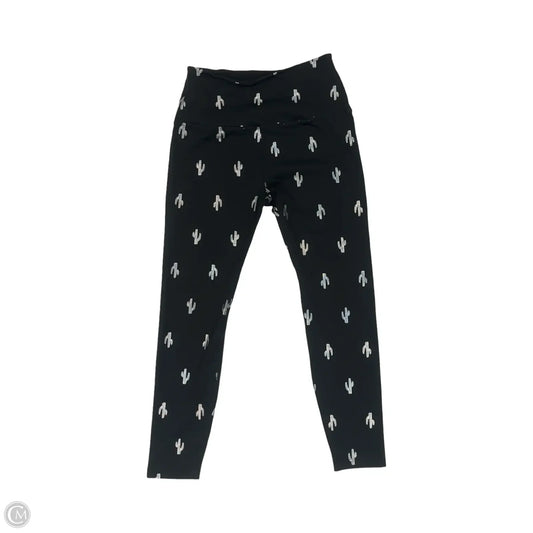 Athletic Leggings By Beyond Yoga In Black & Silver, Size: S