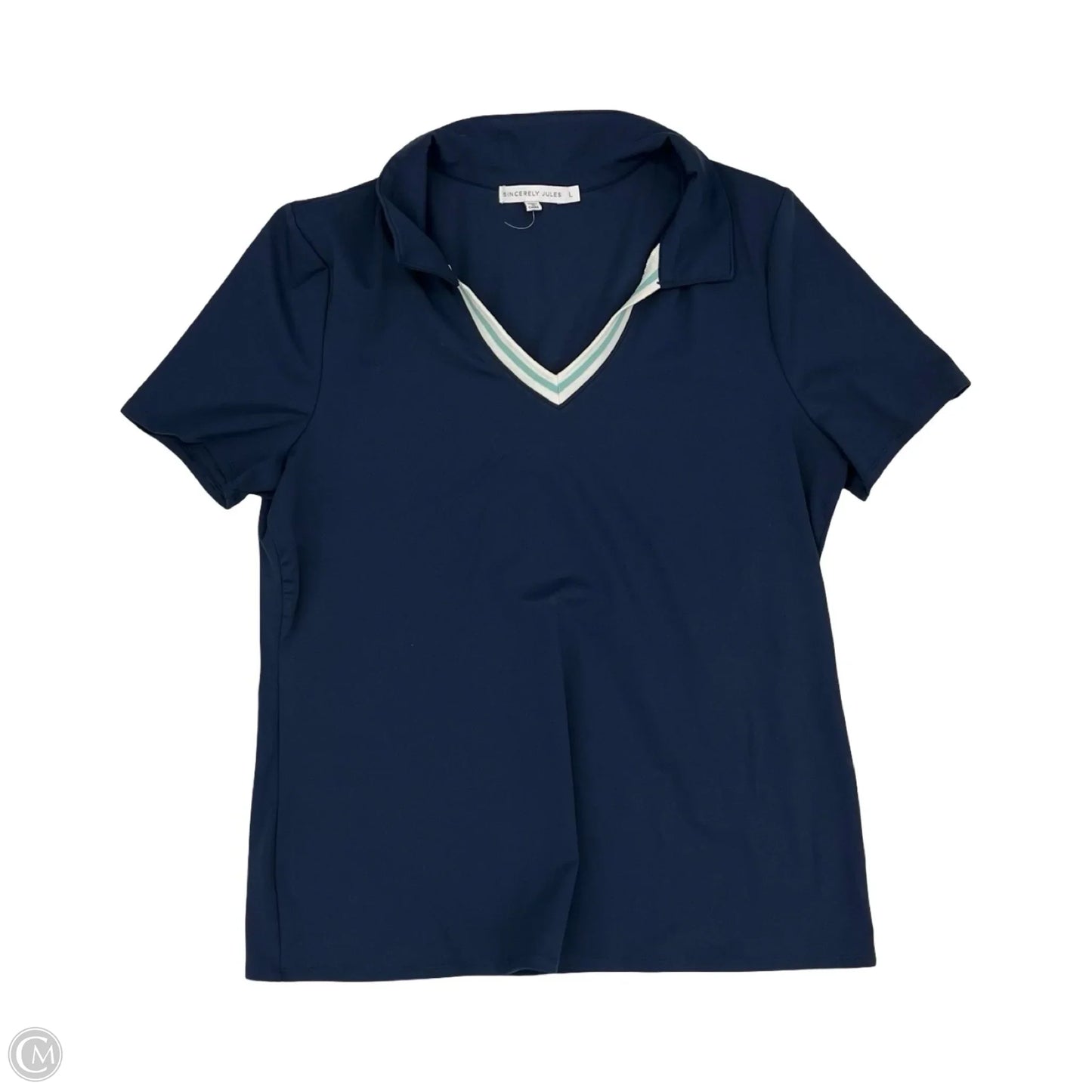 Top Short Sleeve By Sincerely Jules In Navy, Size: L