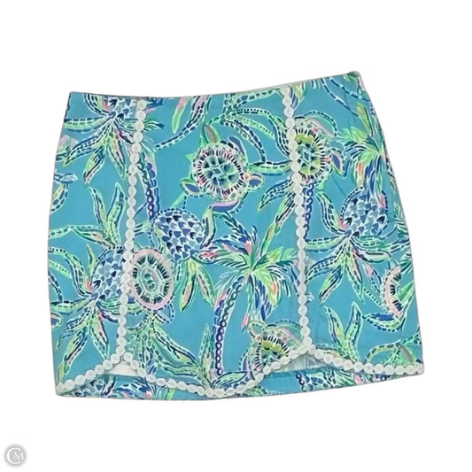 Skort Designer By Lilly Pulitzer In Teal, Size: 4