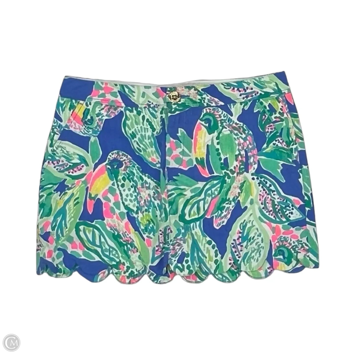 Skort Designer By Lilly Pulitzer In Blue & Green, Size: 5
