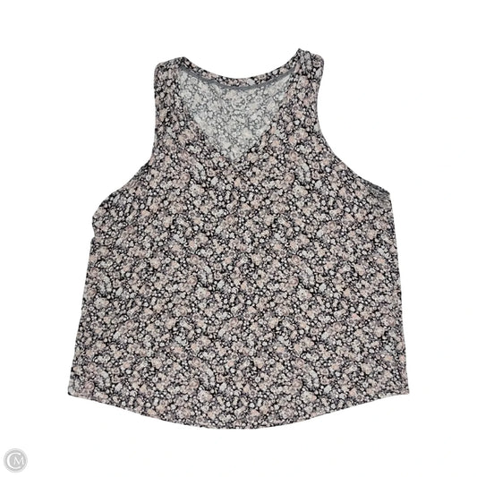 Top Sleeveless By Maurices In Floral Print, Size: 2x