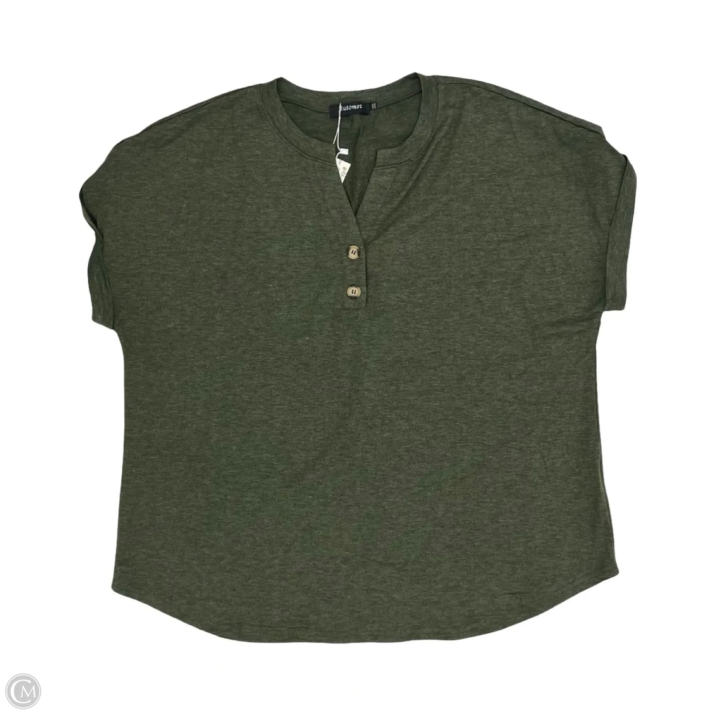 Top Short Sleeve By Automet In Green, Size: 2x