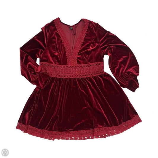 Dress Party Short By Cme In Red, Size: 3x