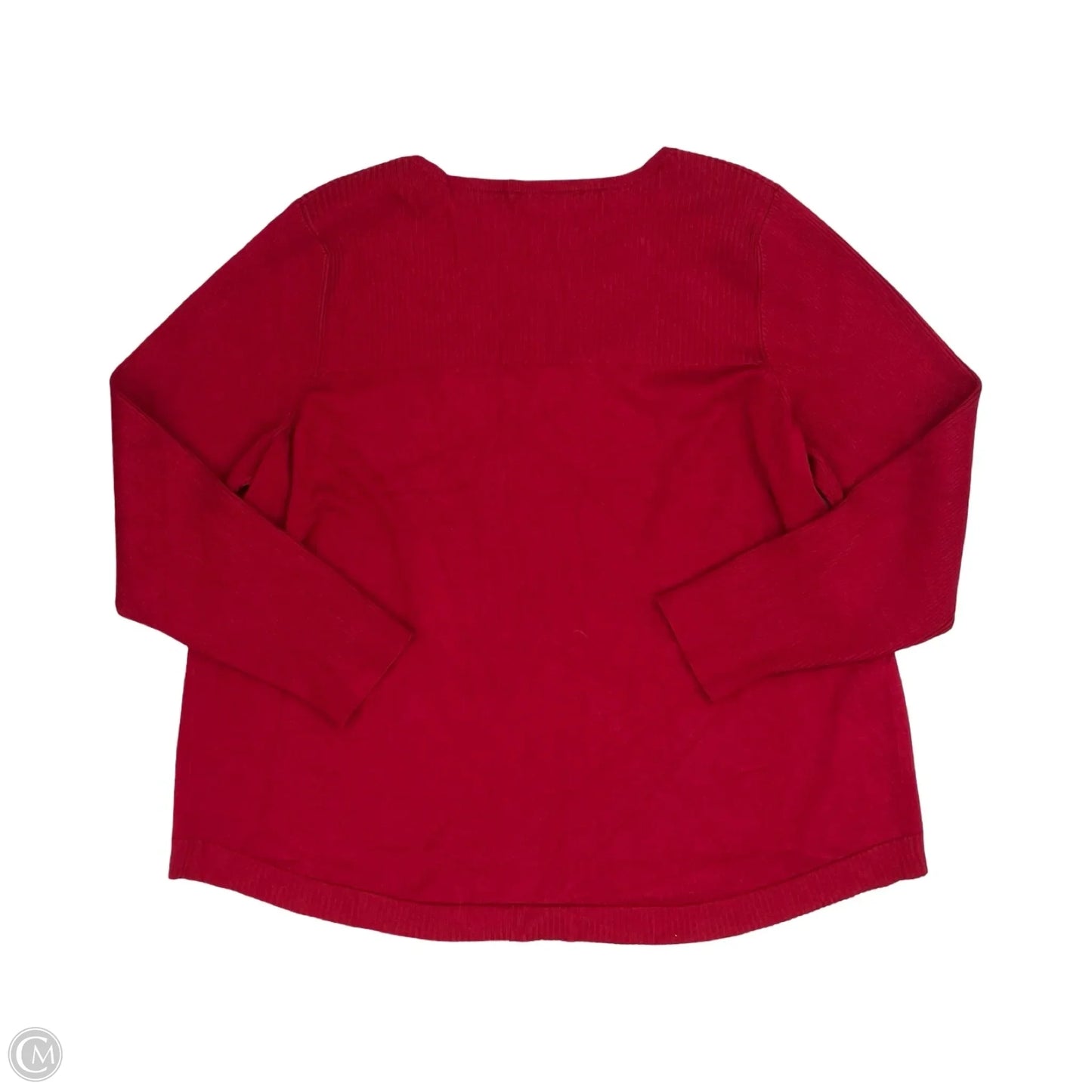 Sweater By Cable And Gauge In Red, Size: 3x