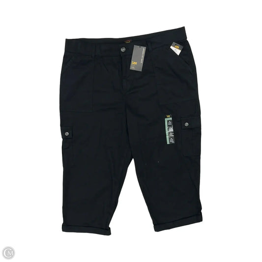 Pants Cropped By Lee In Black, Size: 20w