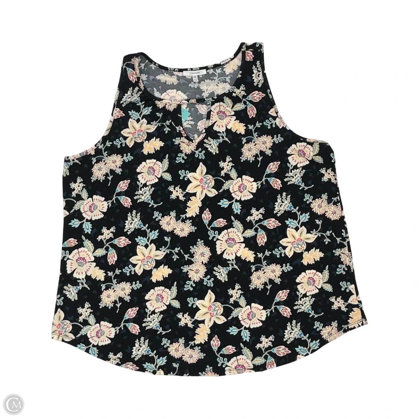Blouse Sleeveless By Maurices In Floral Print, Size: 1x
