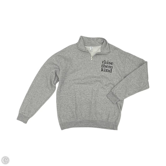 Sweatshirt Collar By Jerzees In Grey, Size: L