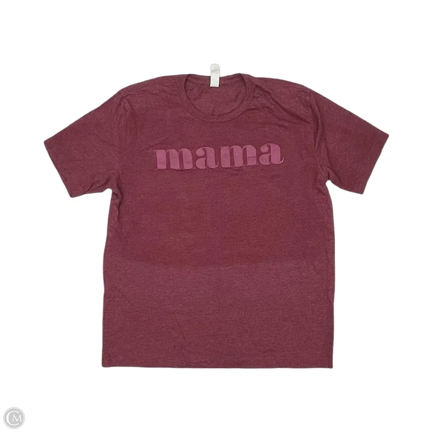 Top Short Sleeve By Alternative In Maroon, Size: L