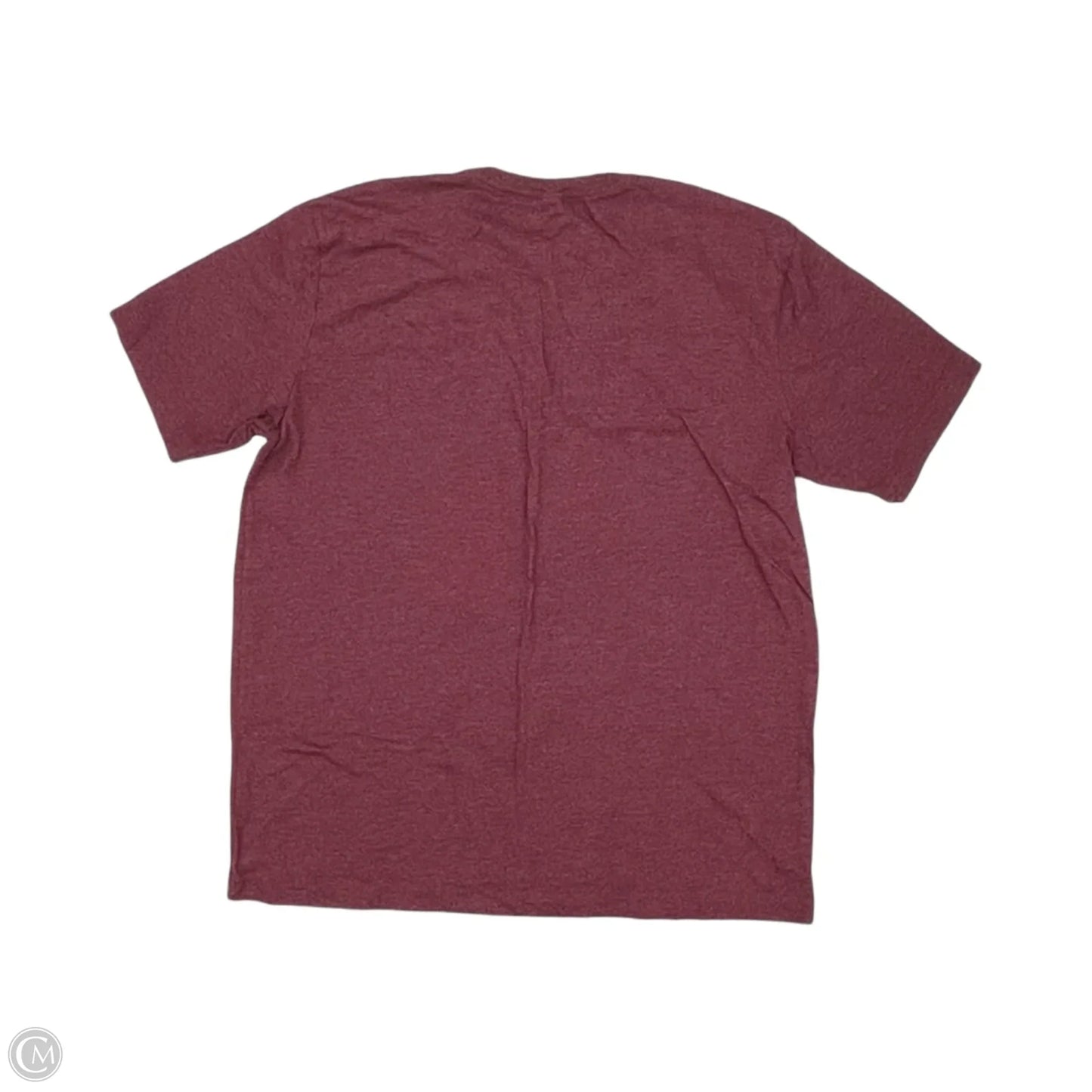Top Short Sleeve By Alternative In Maroon, Size: L