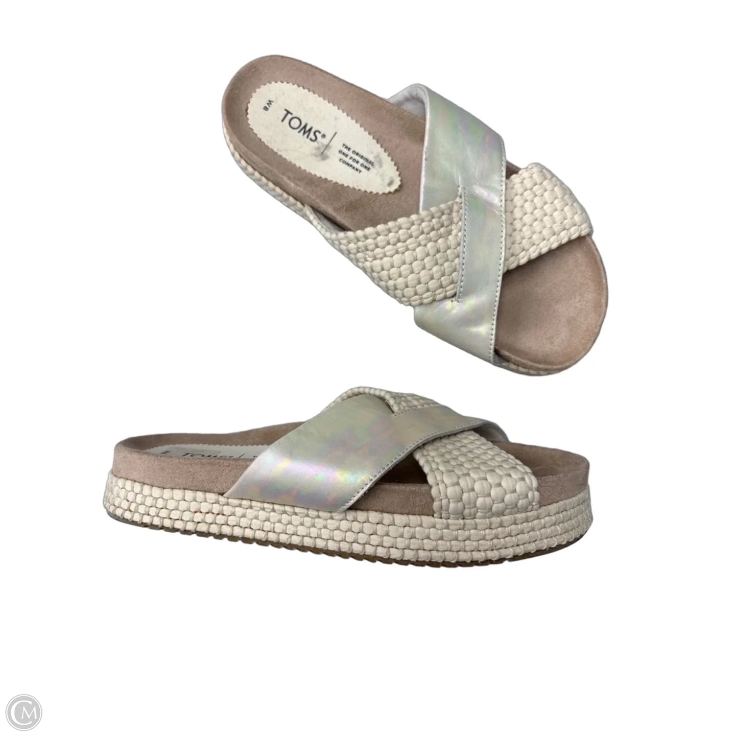 Sandals Flats By Toms In Cream, Size: 8