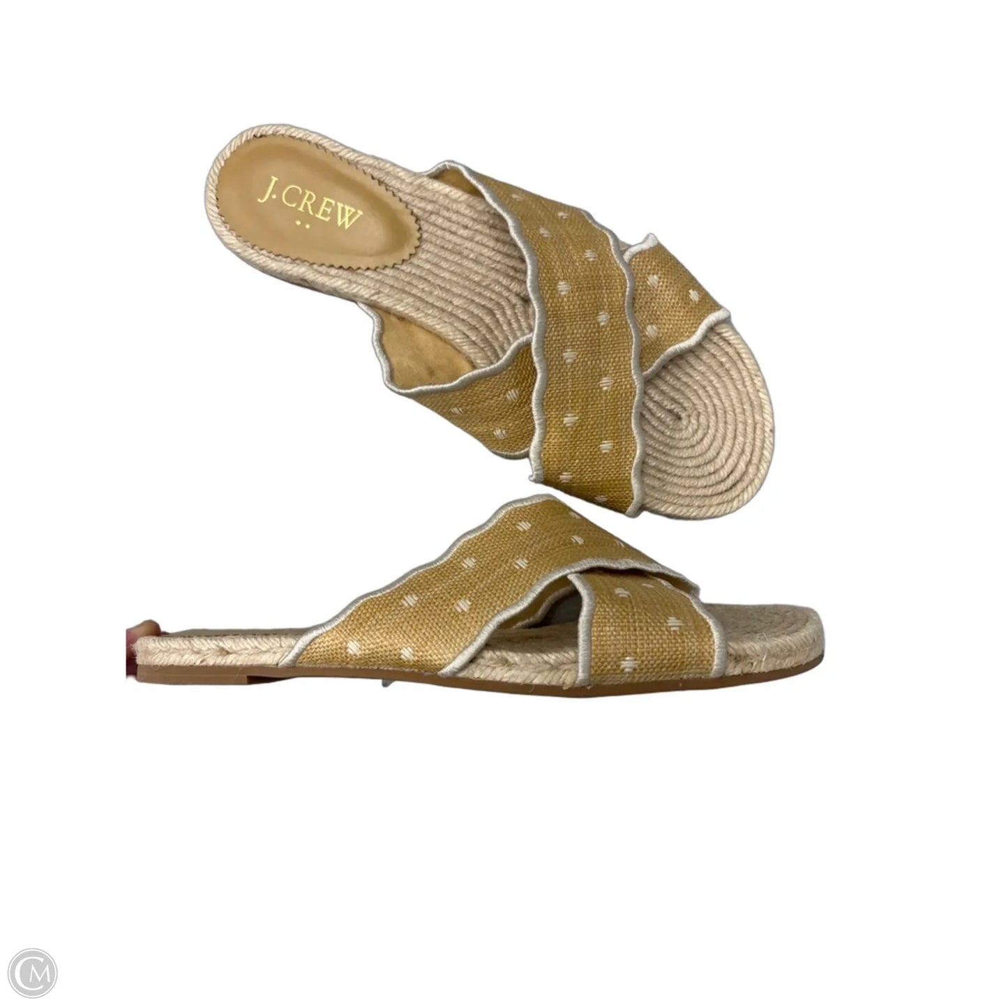 Sandals Flats By J. Crew In Cream, Size: 8