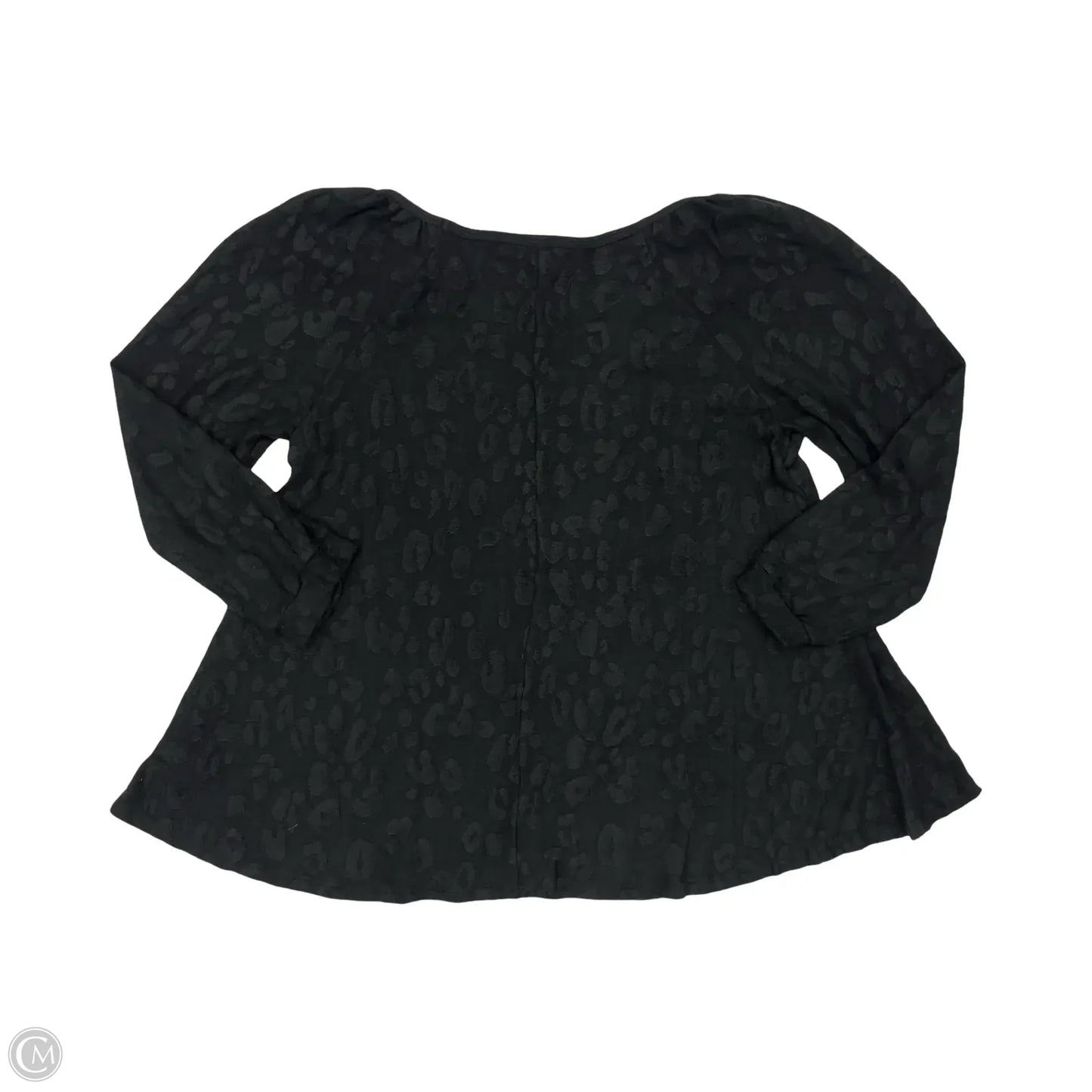 Top Long Sleeve By Clothes Mentor In Black, Size: Xxl