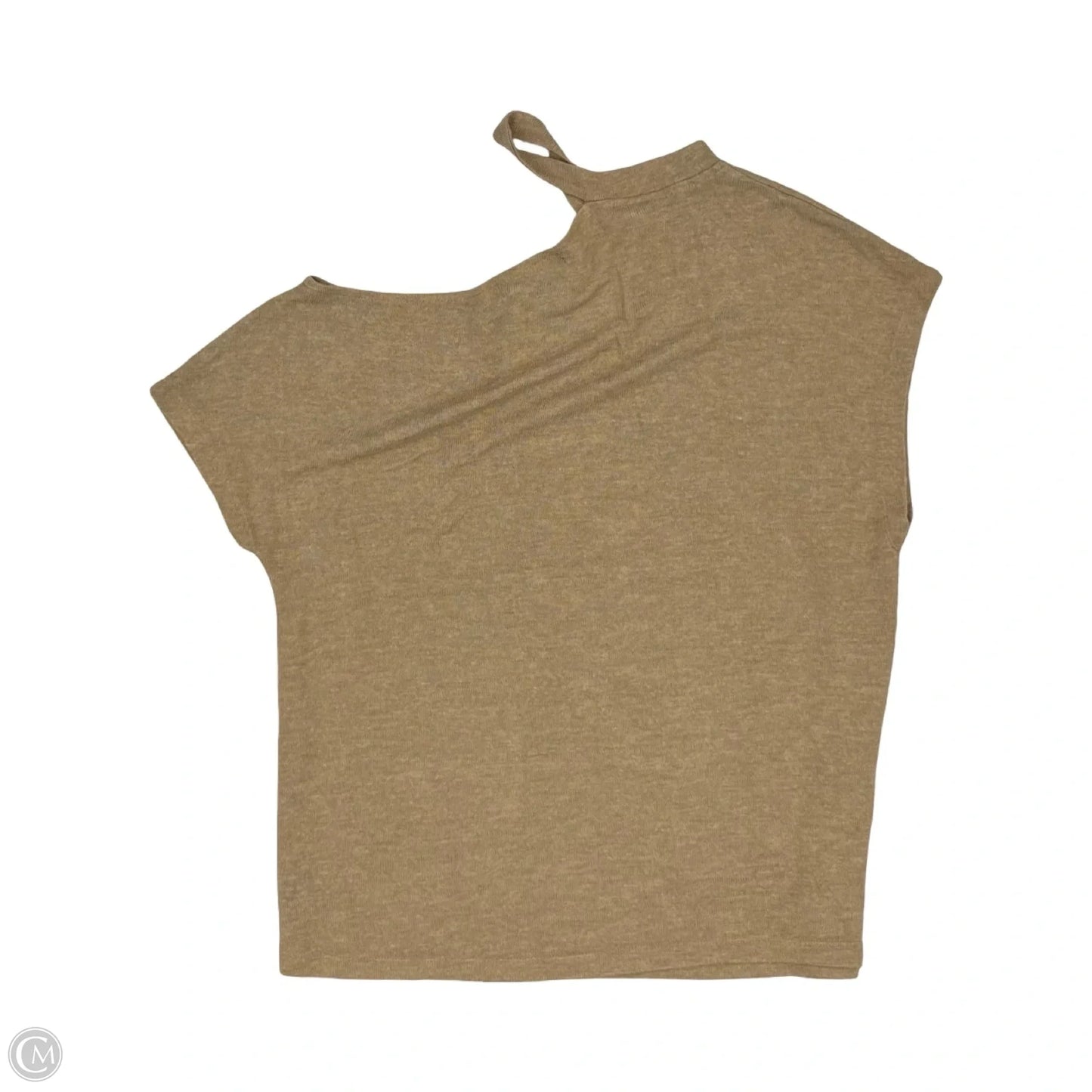 Top Short Sleeve By Sanctuary In Tan, Size: M