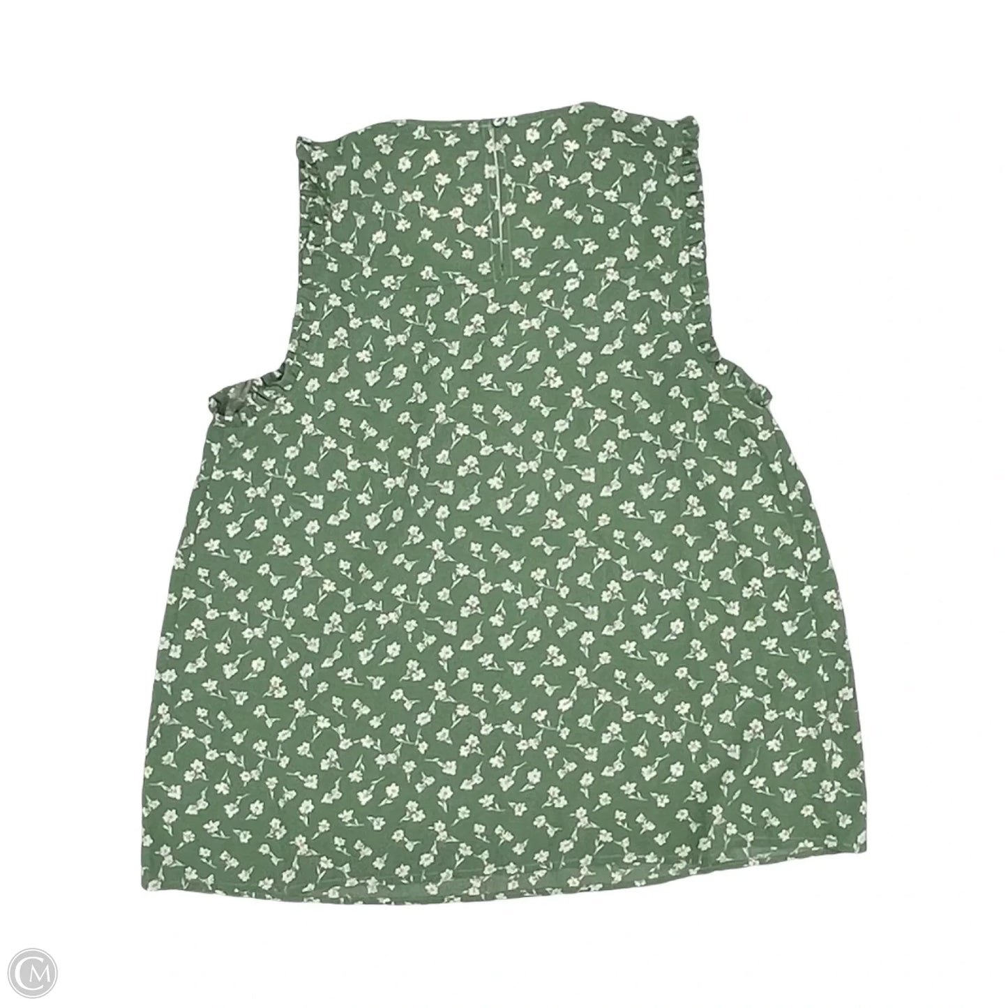 Blouse Sleeveless By Staccato In Green, Size: M