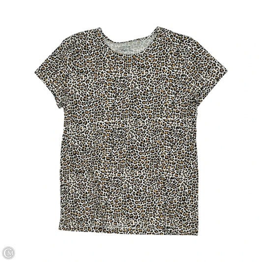 Top Short Sleeve By J. Crew In Animal Print, Size: S