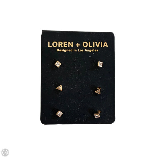 Earrings Stud By Clothes Mentor, Size: 03 Piece Set