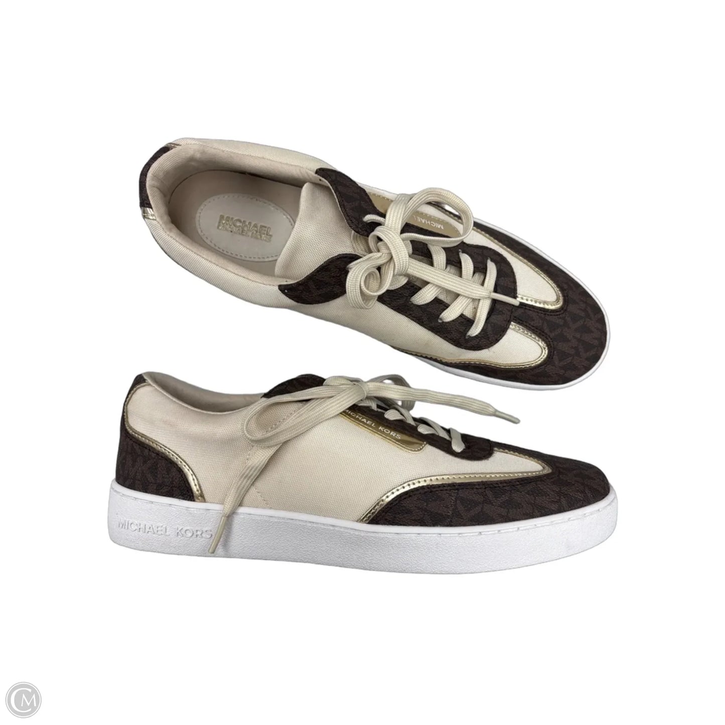 Shoes Designer By Michael Kors In Brown & Cream, Size: 11