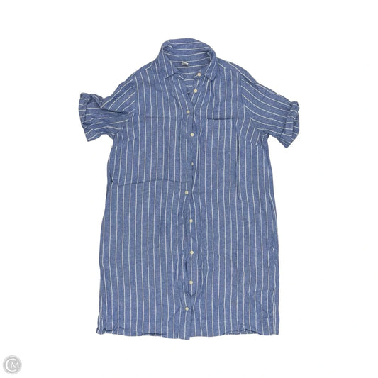 Dress Casual Short By Old Navy In Blue & White, Size: Xs