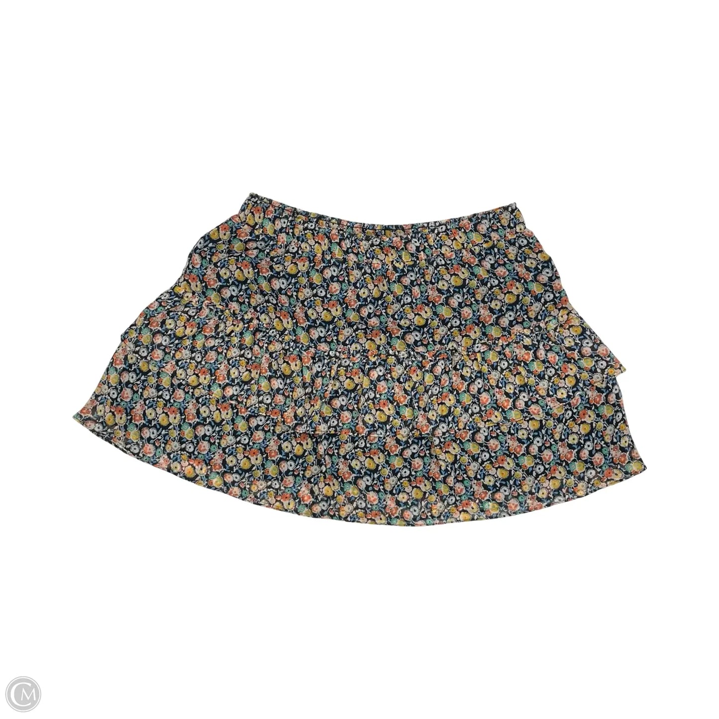 Skirt Mini & Short By Loft In Blue & Orange, Size: L