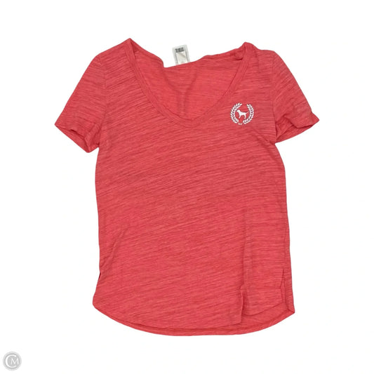 Top Short Sleeve By Pink In Coral, Size: Xl