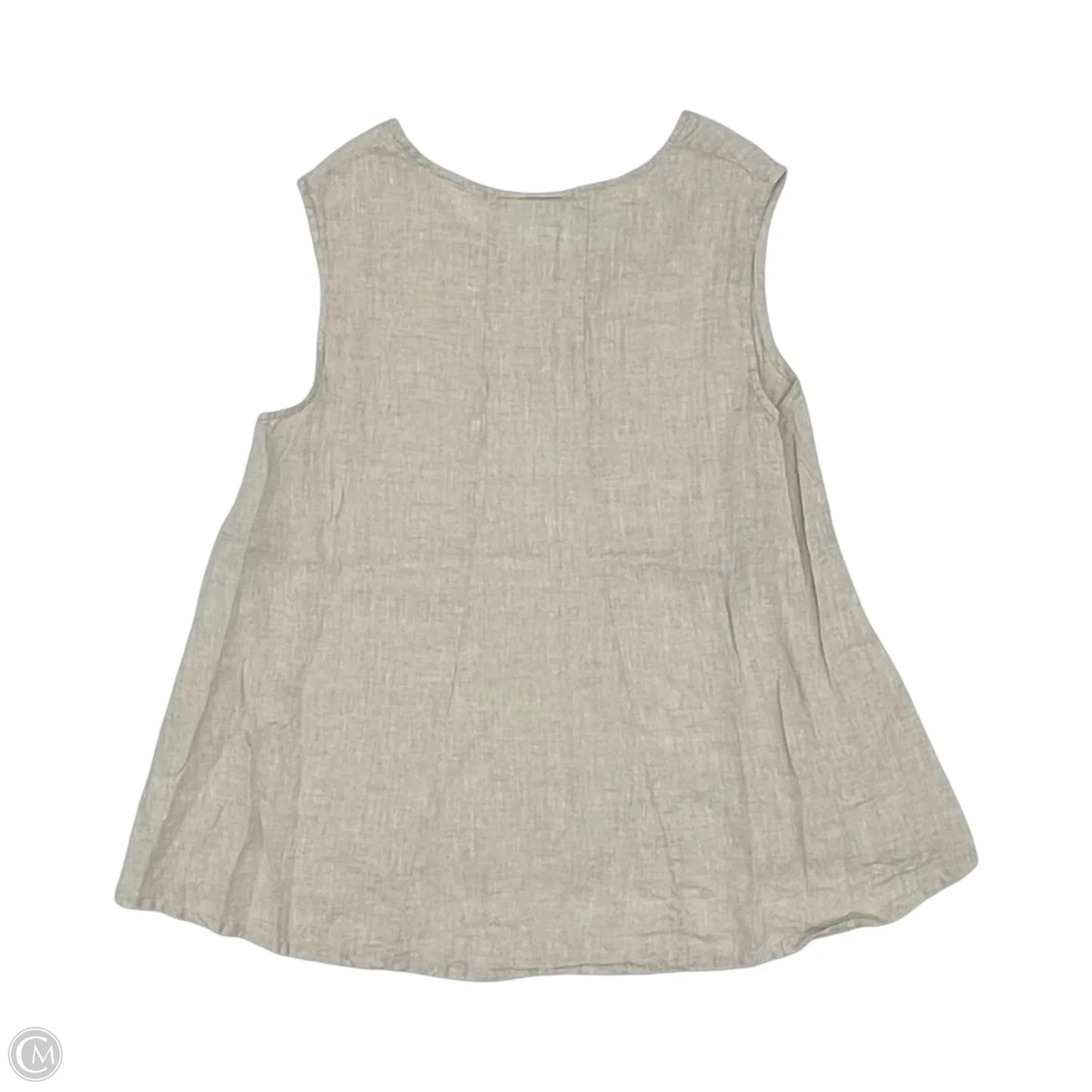Blouse Sleeveless By Bryn Walker In Cream, Size: Xl
