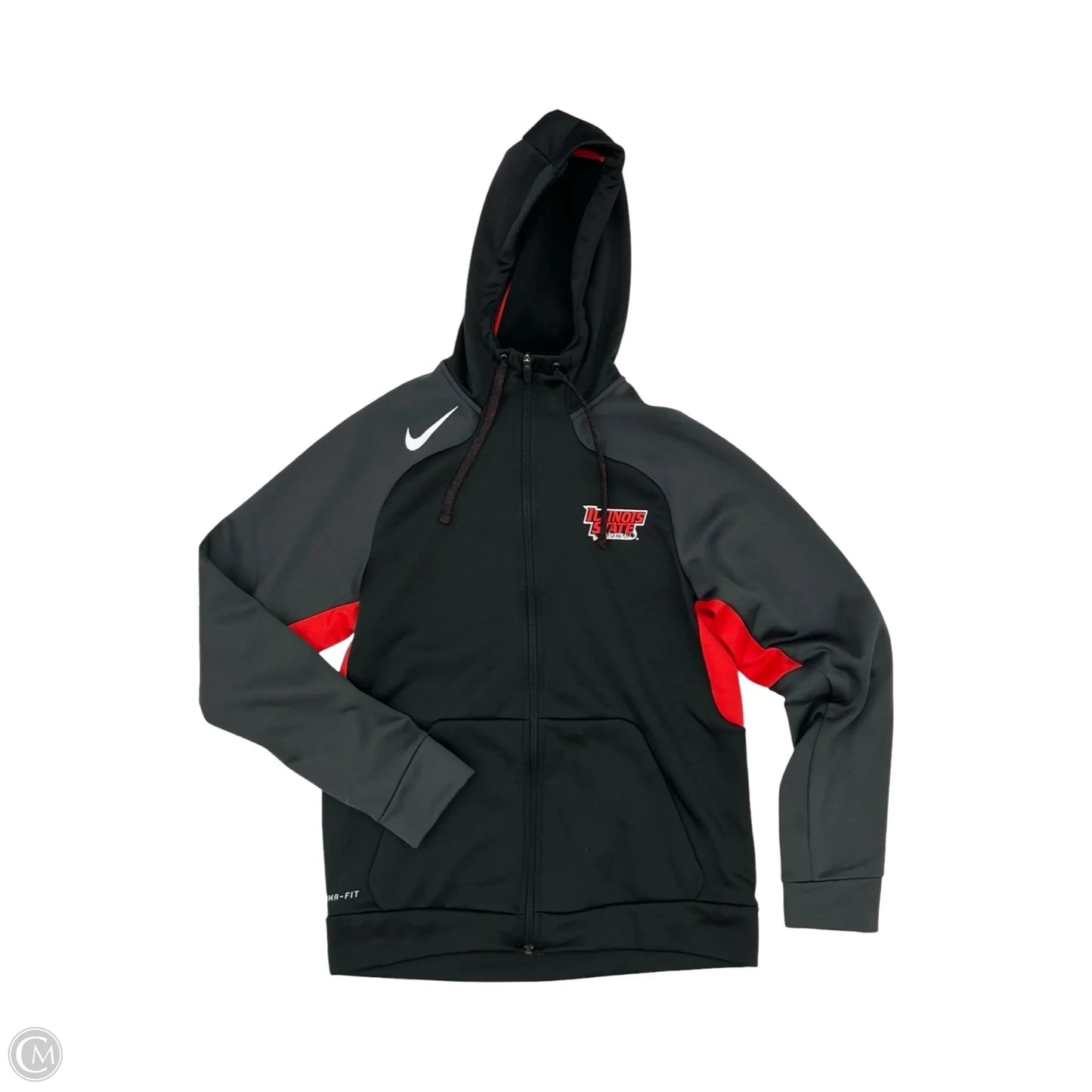 Athletic Jacket By Nike Apparel In Black, Size: S