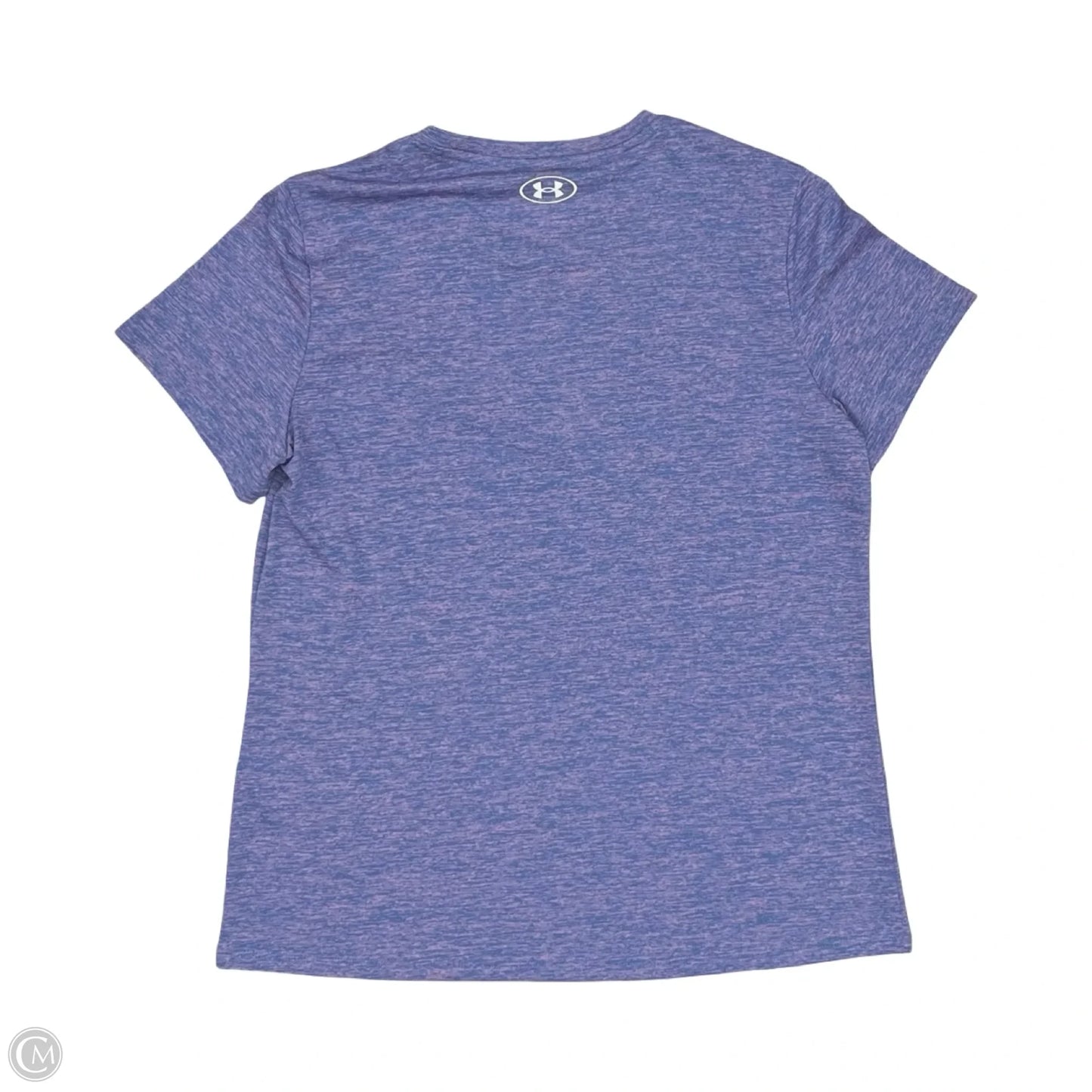 Athletic Top Short Sleeve By Under Armour In Pink & Purple, Size: M