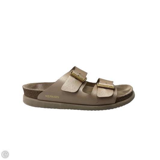 Sandals Flats By Mephisto In Tan, Size: 9.5