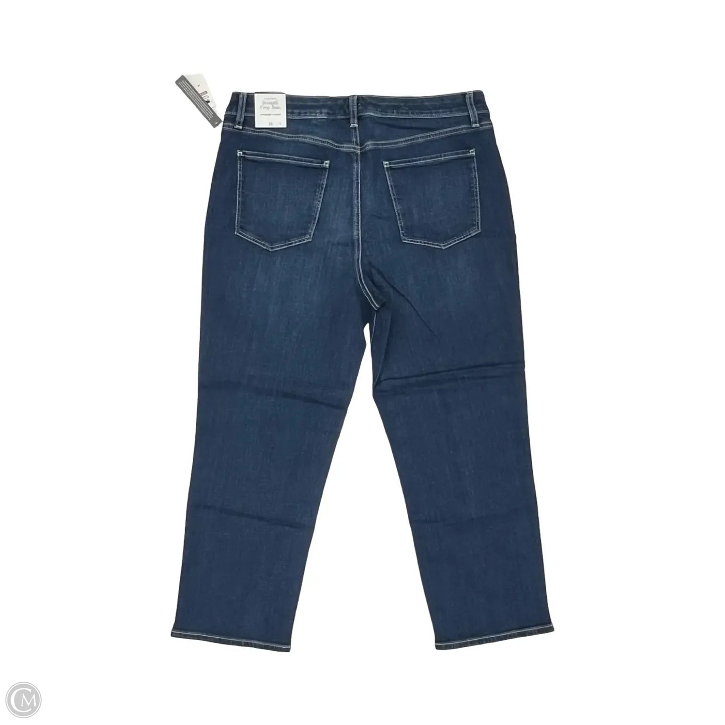 Jeans Cropped By Talbots In Blue Denim, Size: 14
