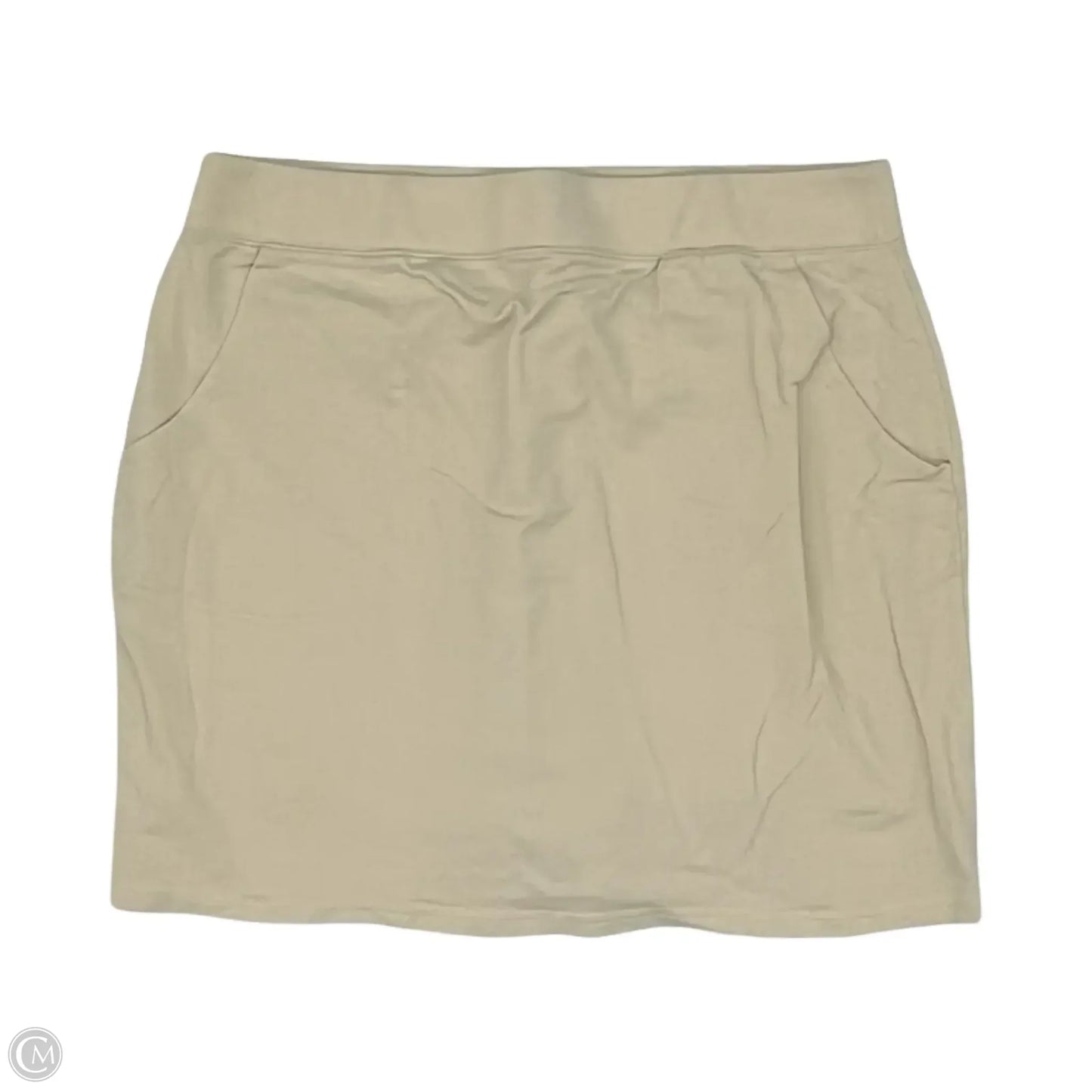 Skort By Belle By Kim Gravel In Tan, Size: L