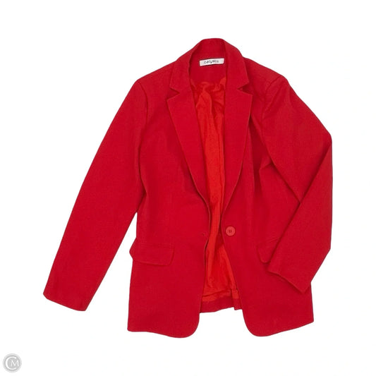 Blazer By Clothes Mentor In Red, Size: M