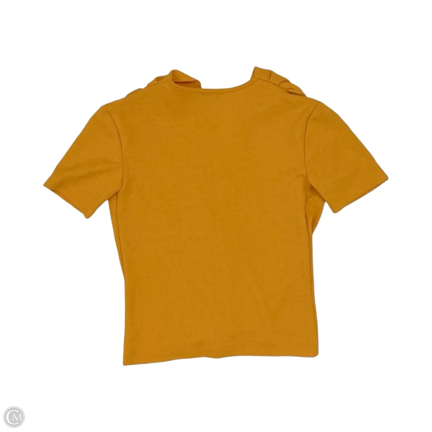 Blouse Short Sleeve By Zara In Orange, Size: S