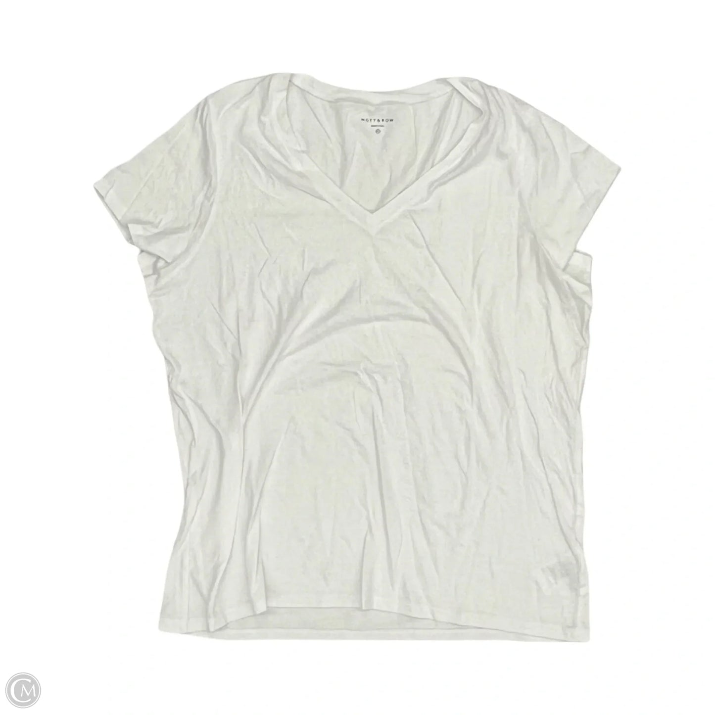 Top Short Sleeve Basic By Clothes Mentor In White, Size: Xl