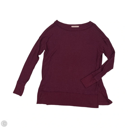 Tunic Long Sleeve By We The Free In Maroon, Size: M
