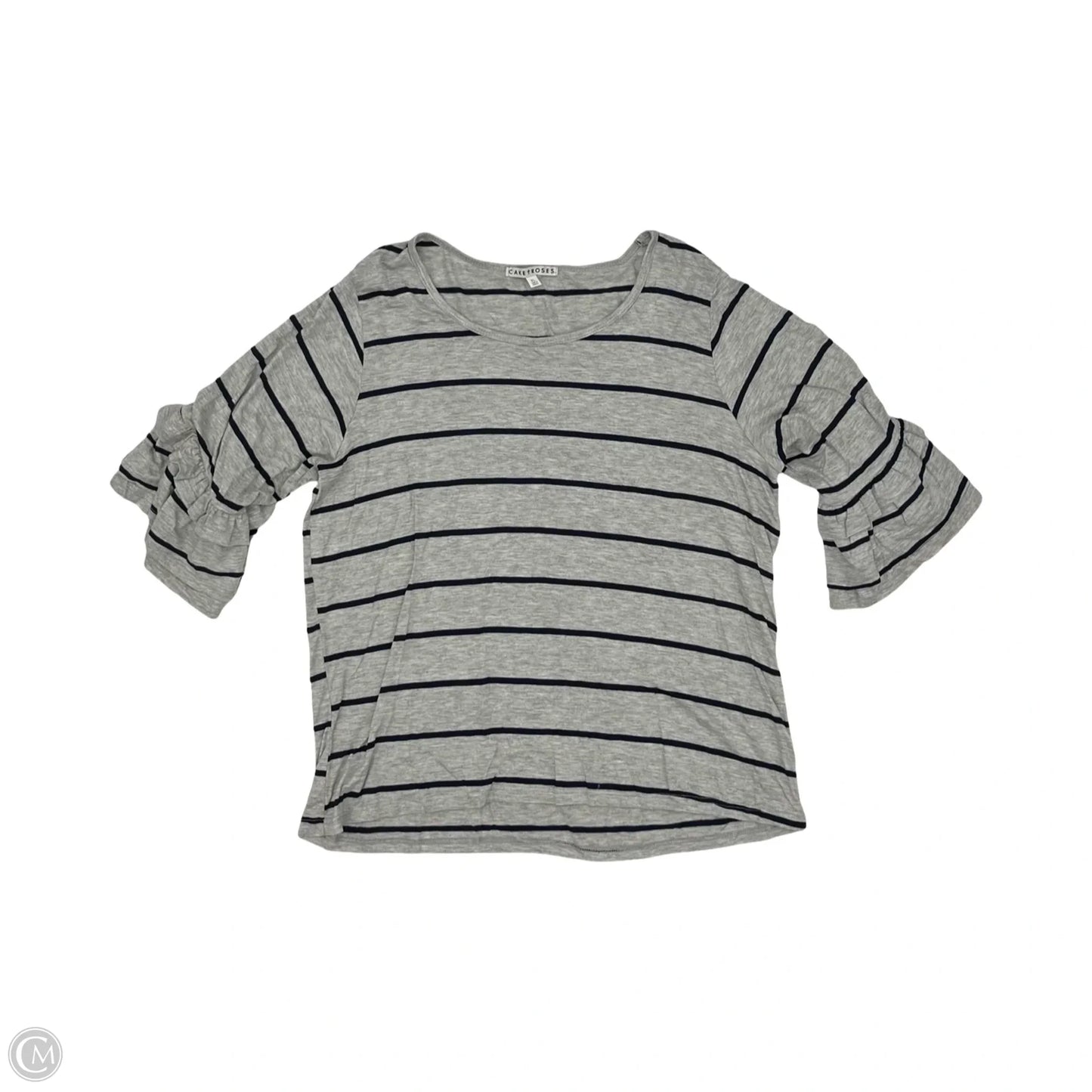 Top Short Sleeve By Clothes Mentor In Blue & Grey, Size: Xl