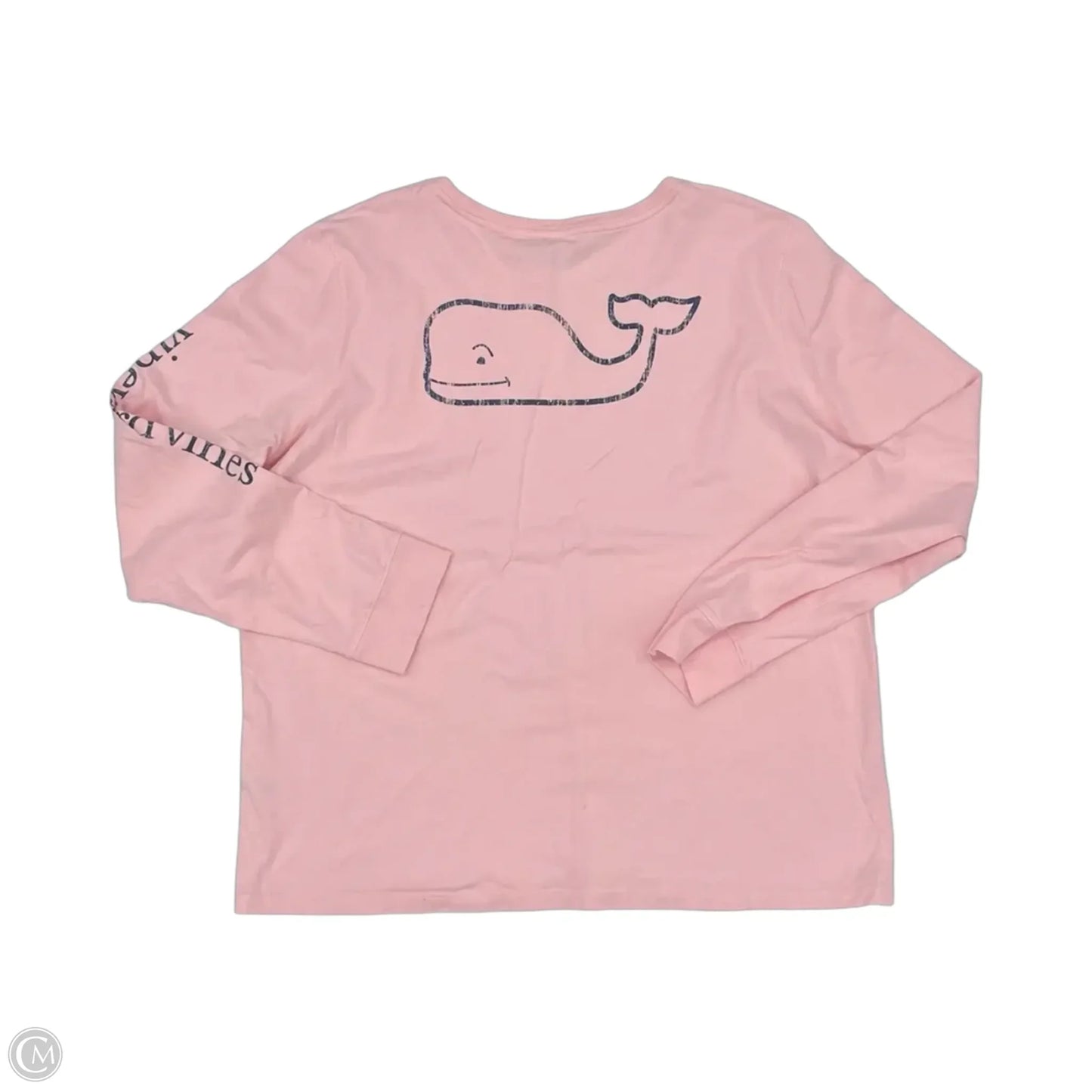 Top Long Sleeve By Vineyard Vines In Pink, Size: Xl