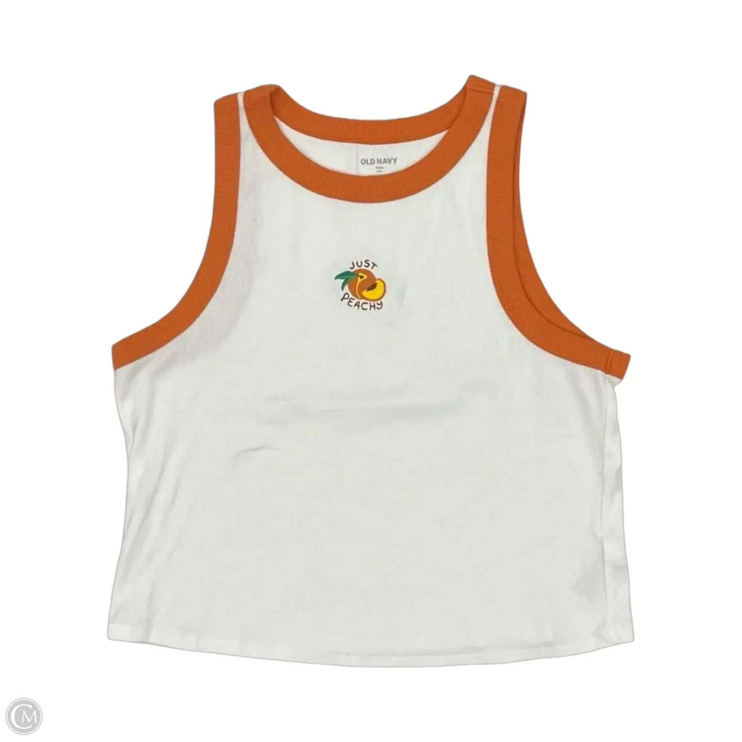 Tank Top By Old Navy In Orange & White, Size: Xxl