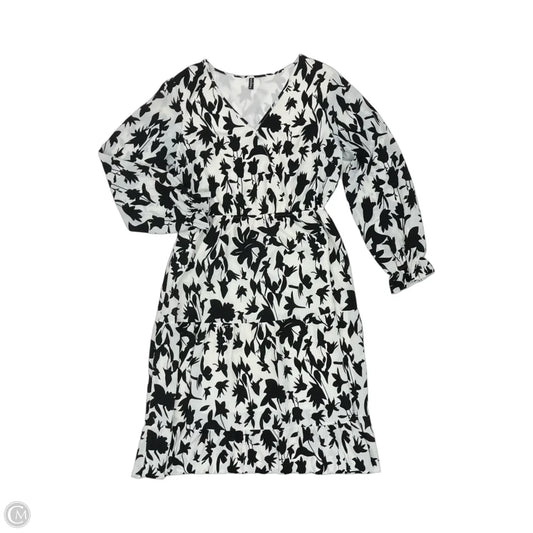 Dress Party Midi By Cme In Black & White, Size: Xl
