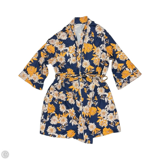 Robe By Ekouaer In Blue & Yellow, Size: L