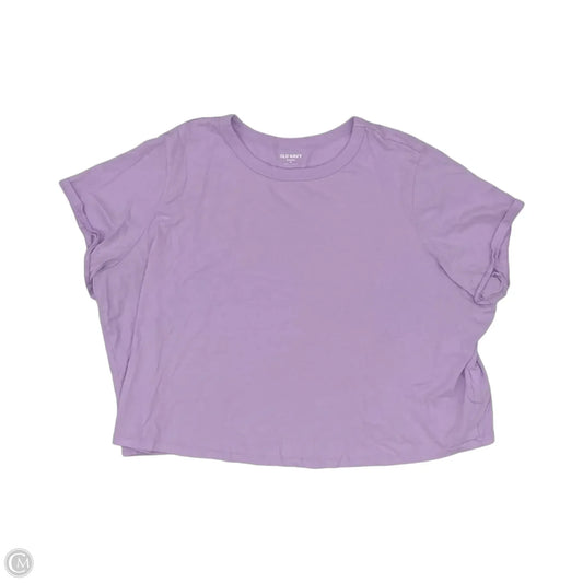 Top Short Sleeve Basic By Old Navy In Purple, Size: 2x