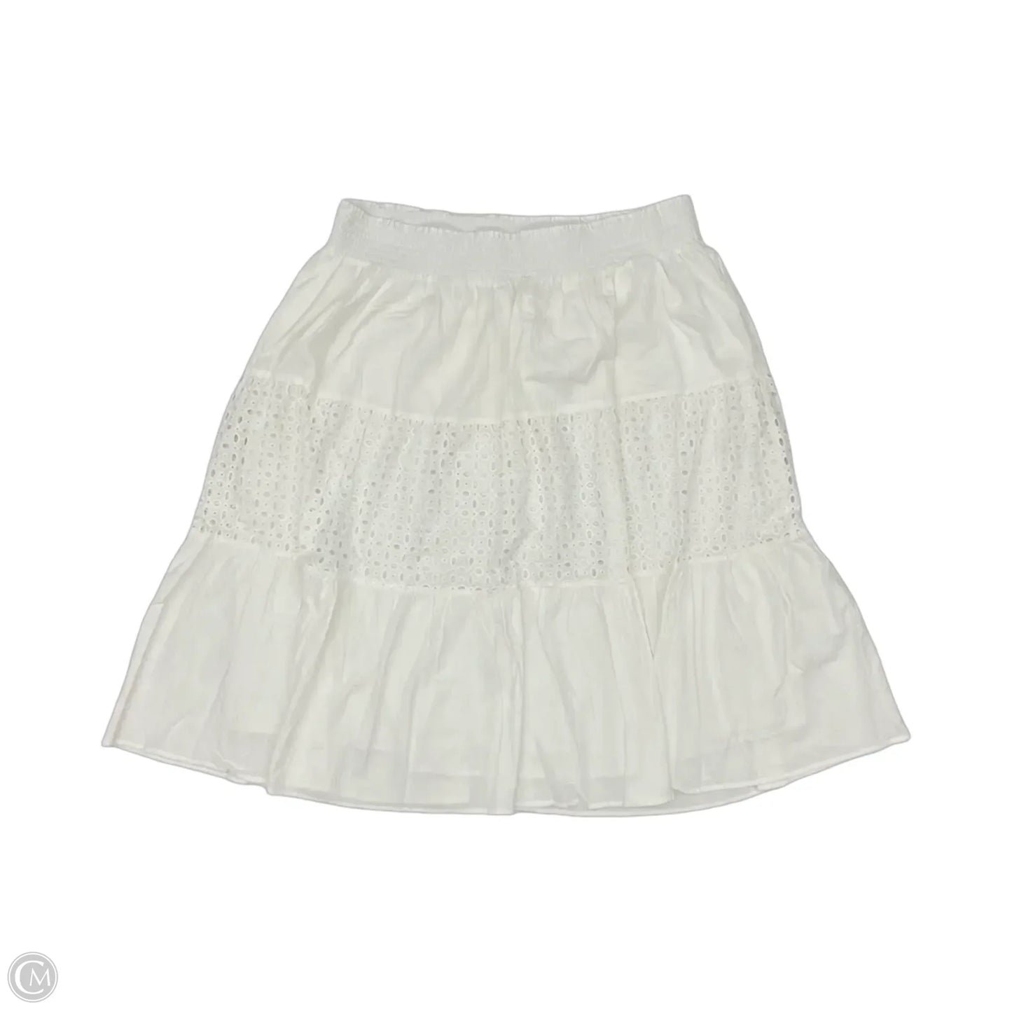 Skirt Midi By Nine West Apparel In White, Size: 1x