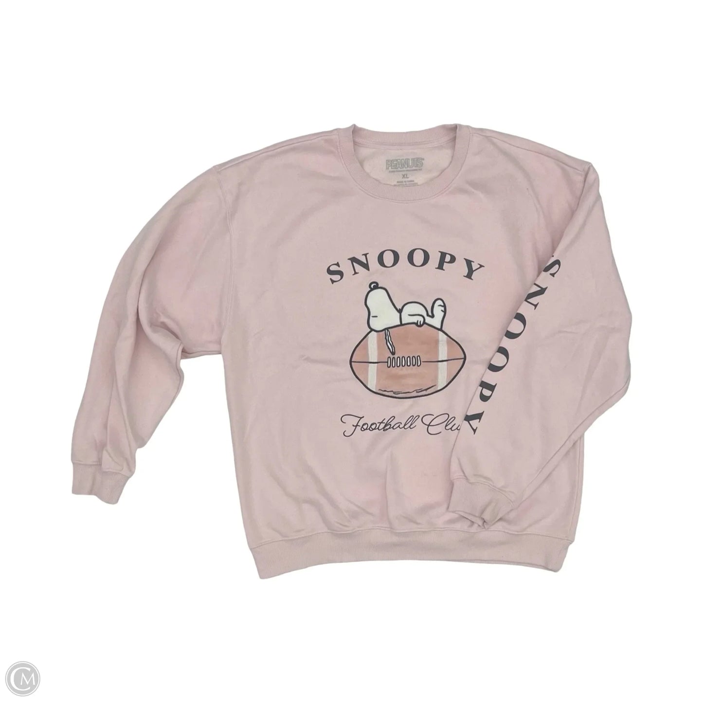 Sweatshirt Crewneck By Clothes Mentor In Pink, Size: Xl