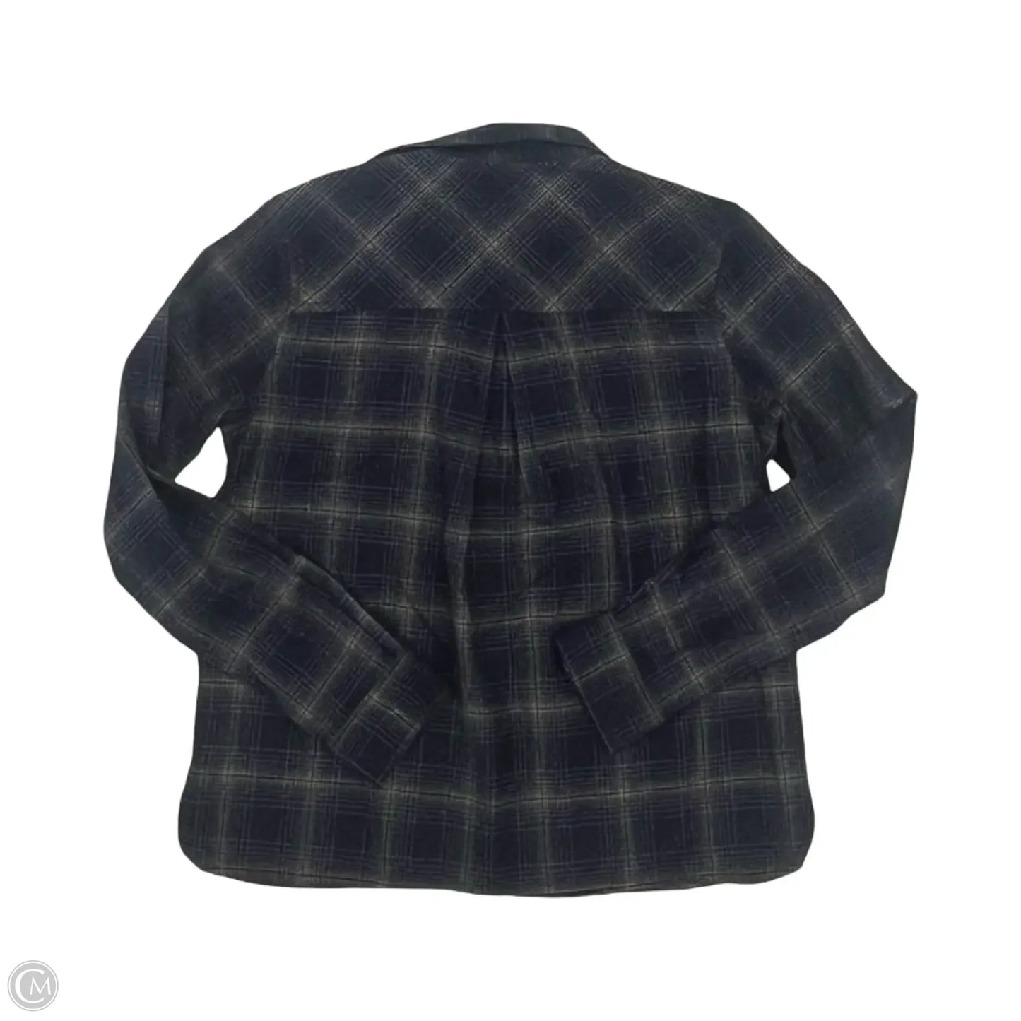 Blouse Long Sleeve By Pendleton In Blue, Size: Xxs