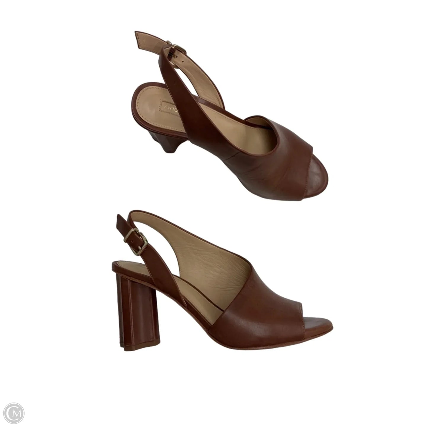 Sandals Heels Block By Antonio Melani In Brown, Size: 8.5