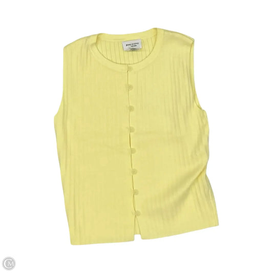 Top Sleeveless By Clothes Mentor In Yellow, Size: Xs