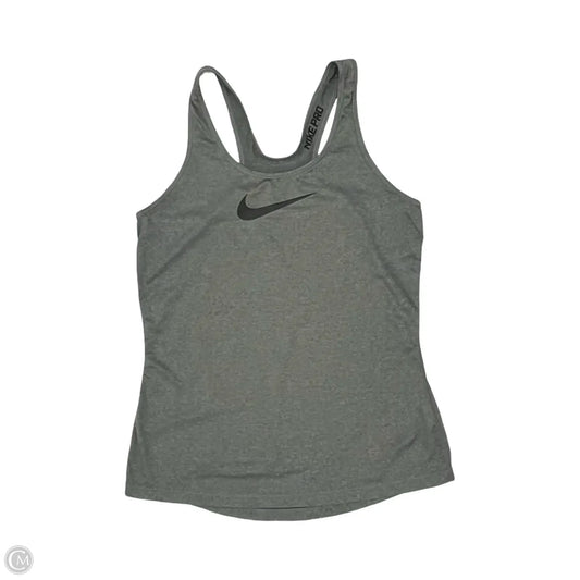 Athletic Tank Top By Nike Apparel In Grey, Size: L